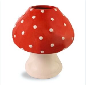 Decorative Mushroom Ceramic Vase for Home/Kitchen/Office Decor By band.do 6”Tall